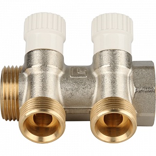 Коллектор распределительный 1", 2 отвода 3/4"ЕК (SMB 6851 013402) STOUT