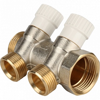 Коллектор распределительный 1", 2 отвода 3/4"ЕК (SMB 6851 013402) STOUT