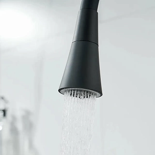 Смеситель д/кухни SHEVANIK гибкий излив черный S543H-3