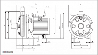 Насос CDXM/A 70/05 0,37 кВт, 1х220В (1615050000) EBARA