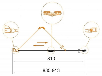 ДУШЕВАЯ ДВЕРЬ В НИШУ CEZARES ECO-O-BS-12 90-C-Cr