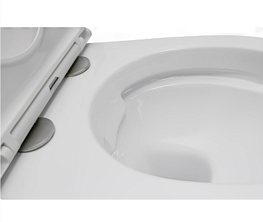 Унитаз подвесной Cerutti  SPA "SELLA Aria" безободковый сид.дюропл. м/лифт CT7183