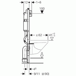   / GEBERIT 458.122.11.1 Duofix Plattenbau   