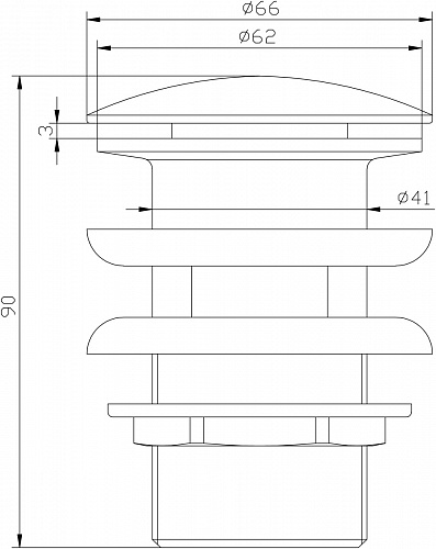 Донный клапан LEMARK БРОНЗА JASMIN LM6680B