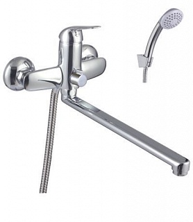 Смеситель д/ванны "PLUS ADVANCE" (1251С) 35 мм. плоск.излив 300мм дивертор керам.LEMARK  ВЫГОДА!!