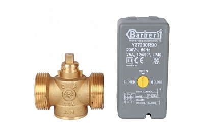 Клапан зональный 2-ходовой сервопривод 230V, с кабелем 1м. НР 11/4 SVM-0070-200132 STOUT