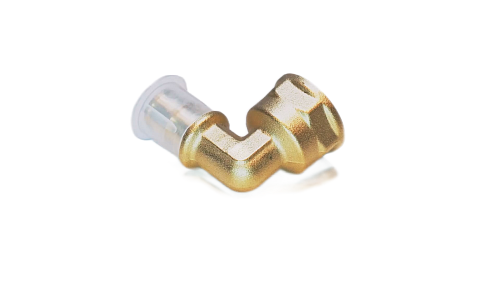 Угольник с вн. резьбой латунный 16х1/2''  (HFWQE00059) Hipex (50)