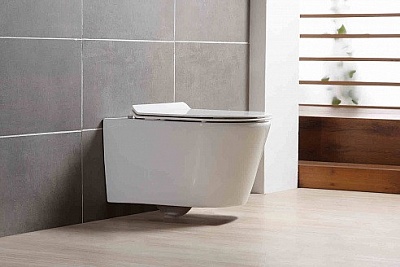 Унитаз подвесной AQUATEK ОБЕРОН безободковый сид.slim с м/л  AQ1363W-00 АКЦИЯ!!