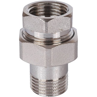 Американка  1/2" г/ш   ник. прямая уплотнение под гайкой по плоскости (100/10) SFT-0045-000012 STOUT