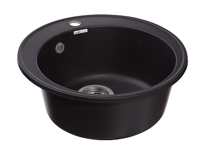 Мойка комп. GRANFEST QUARZ GF-Z-08  (d480мм) черный