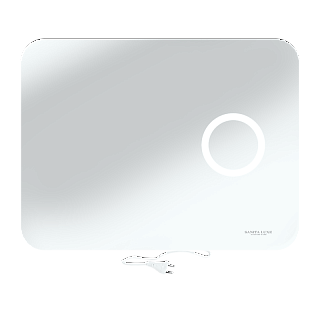 Зеркало 80 "Infinity Elegantl Led-80х60"с датчиком движения и увелич.зеркалом Sanita