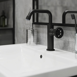 Смеситель для умывальника, черный, Grange, IDDIS, GRABLR0i01