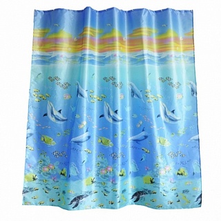 Штора д/ванной комнаты 180*180 полиэстер (PH78)