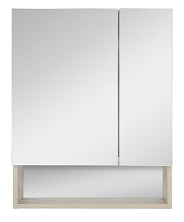 Зеркало-шкаф 60 "Дунай-60" + ниша светлое дерево MISTY 