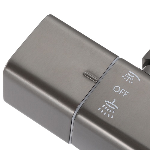 Душевая система "RAIN" (RAI-1028GM) термостат, воронёная сталь TOKITO