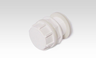 Отвод пластиковый 1 1/4" (для пласт.ёмкостей)