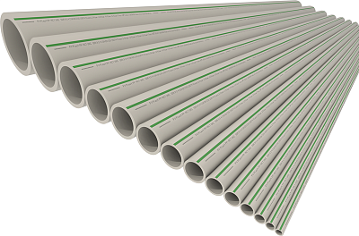 Труба UNI 40x3,7PP-RC(24/4)Универсальная для воды и воздуха,доt 20C/1.6МПа-t до60С/0,8МПаAA110040004