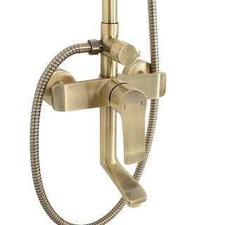 GFmark Душевая система, тропический душ, БРОНЗА, латунь (5075)