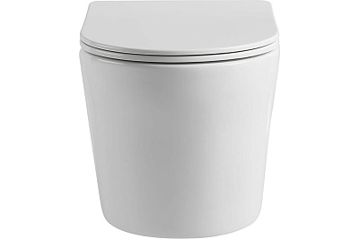 Унитаз подвесной безободковый Vincea "Piatti" белый .сиденье slim м/л  VT1-11S ВЫГОДА!!