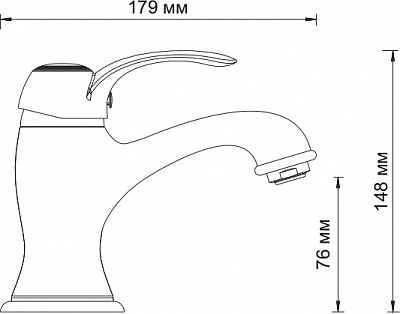 WasserKRAFT Смеситель д/умыв Isar, темная бронза, 1303
