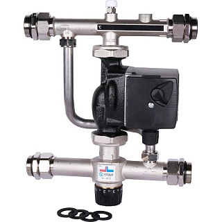 Узел насосно-смесительный с терм. клапаном,с насосом UPSO 25-65, 130 mm (SDG-0120-007001) STOUT