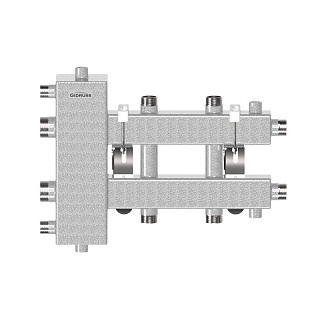 Балансир. коллектор BM-100-3DU (10010 11) (до 100 кВт,под. котла G 1¼″, 3 контура G 1″)