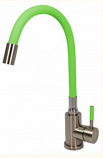 Смеситель д/кухни SOLID d35 зеленый гибкий излив, нерж. гайка 3510 ARGO 43334   снят с производства