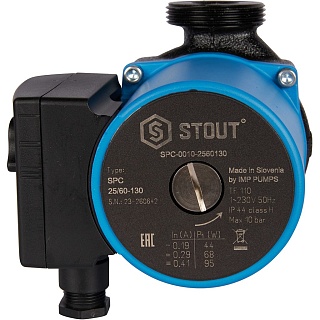 Насос циркуляционный 25/60-130 мм (SPC-0010-2560130) STOUT