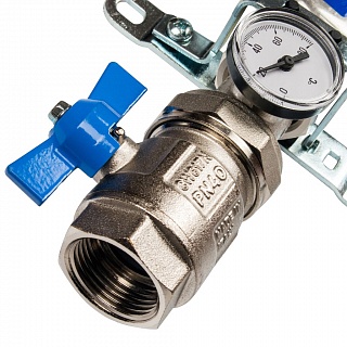 Коллектор 8-вых. нерж.ст. с расходомер. (SMS 0907 000008) STOUT