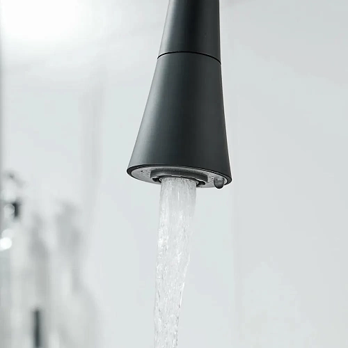 Смеситель д/кухни SHEVANIK гибкий излив черный S543H-3