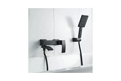 Смеситель д/ванны к/н  ROSE черный R1552H