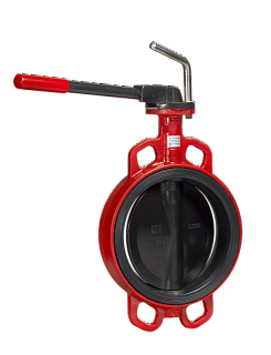 Затвор поворотный ЗПТС-FL-3-150-MN-HT,PN16, 115°С, чуг. диск (56мм) м/ф (12827)