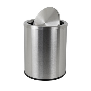 Ведро д/ мусора крышка качели нерж,ст 12л (11212)