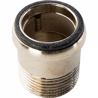 Кран шар. полнопроходной с амер. баб. ВН 3/4" (SVB-0007-000020) STOUT ЧЕРНЫЙ МАХОВИК