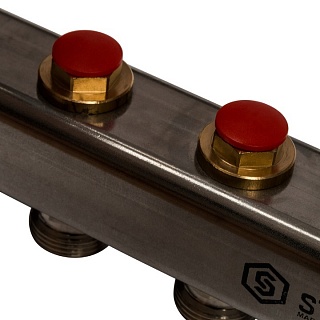 Коллектор 4-вых. нерж. ст. в сборе без расходомеров (SMS 0912 000004) STOUT