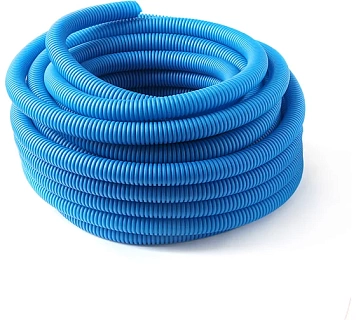 Труба защитная гофрированная для труб 25 мм (синяя) Dн 35 мм (бухта 30 м) (PECP3525В) ПРО АКВА (30)