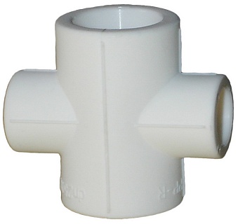 Крестовина 32 - 25 переходная белый (15/60) ПРО АКВА (РА17532)