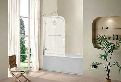 ДУШЕВАЯ ШТОРКА НА ВАННУ CEZARES RETRO A-V-1-80/145-CP-G-R