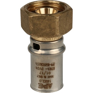 Переходник с нак. гайкой 1/2"х16 для металлопластиковых труб прессовой SFP-0016-001216 STOUT