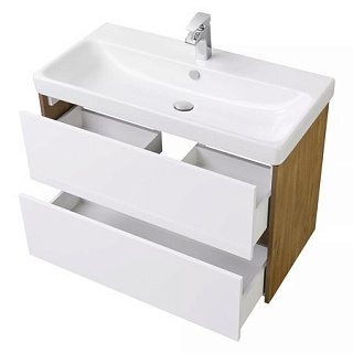 Комплект мебели 90 "Сканди-90" белый/дуб рустикальный АКВАТОН (ум.Адриана-90)