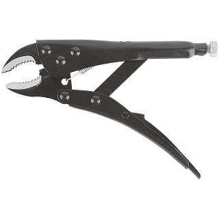 Зажим ручной с фиксатором тип WR черненый 180 мм FIT (52712)