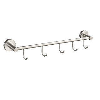 Вешалка с 5-ю крючками нерж.сталь  GFmark (80206)