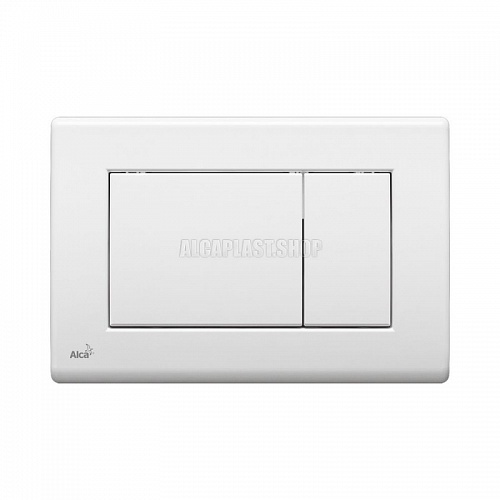 Кнопка управления систем инст. AlcaPlast М270 (белая) двойная
