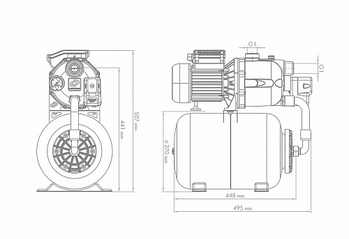 Насосная станция "Джамбо" 70/50П-24