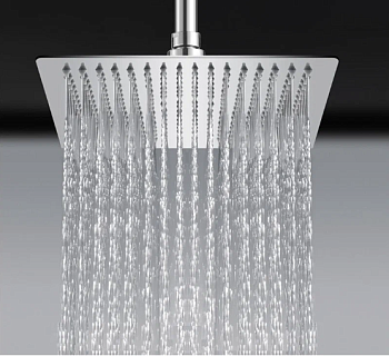 Смеситель д/душа G-lauf (NUD16-A045YB) ЧЕРНЫЙ МАТ, на стационарной стойке ф35 