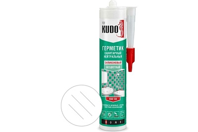 Герметик KUDO- санитарный нейтральный б/цв.280 мл.(12) (KSK-130) ВЫГОДА
