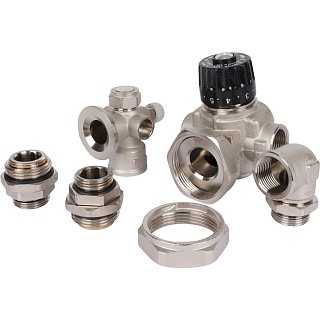 Узел насосно-смесительный с термост. клапаном, без насоса SDG-0120-001000 STOUT 