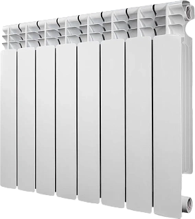 Радиатор бимет. VIENA 7 секций нижнее подключение 3/4" Правое RB 100-500-1.6 (178 Вт) 