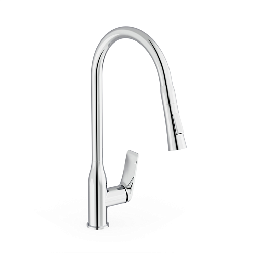 Смеситель д/кухни "MITSUISHI" (MIT-1013) вытяжная лейка TOKITO