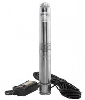 Насос скваж 3,5" ASP3E-55-90, G1?"вн.р., Qmax=90л/мин, Hmax=78м, 1х220В, P1=1.05 кВт,каб.35м (3755)